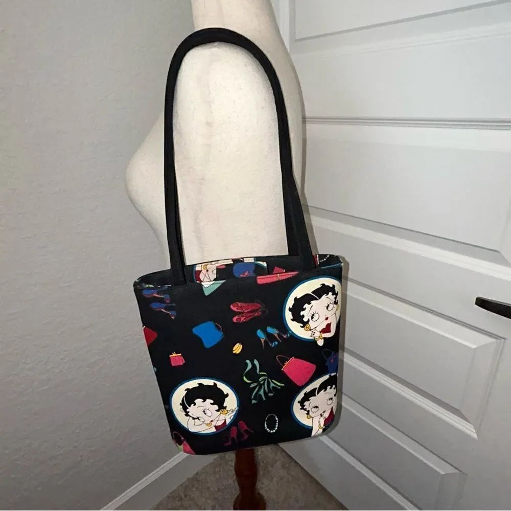 Vintage Betty BoopâPrint Shoulder PurseâBag